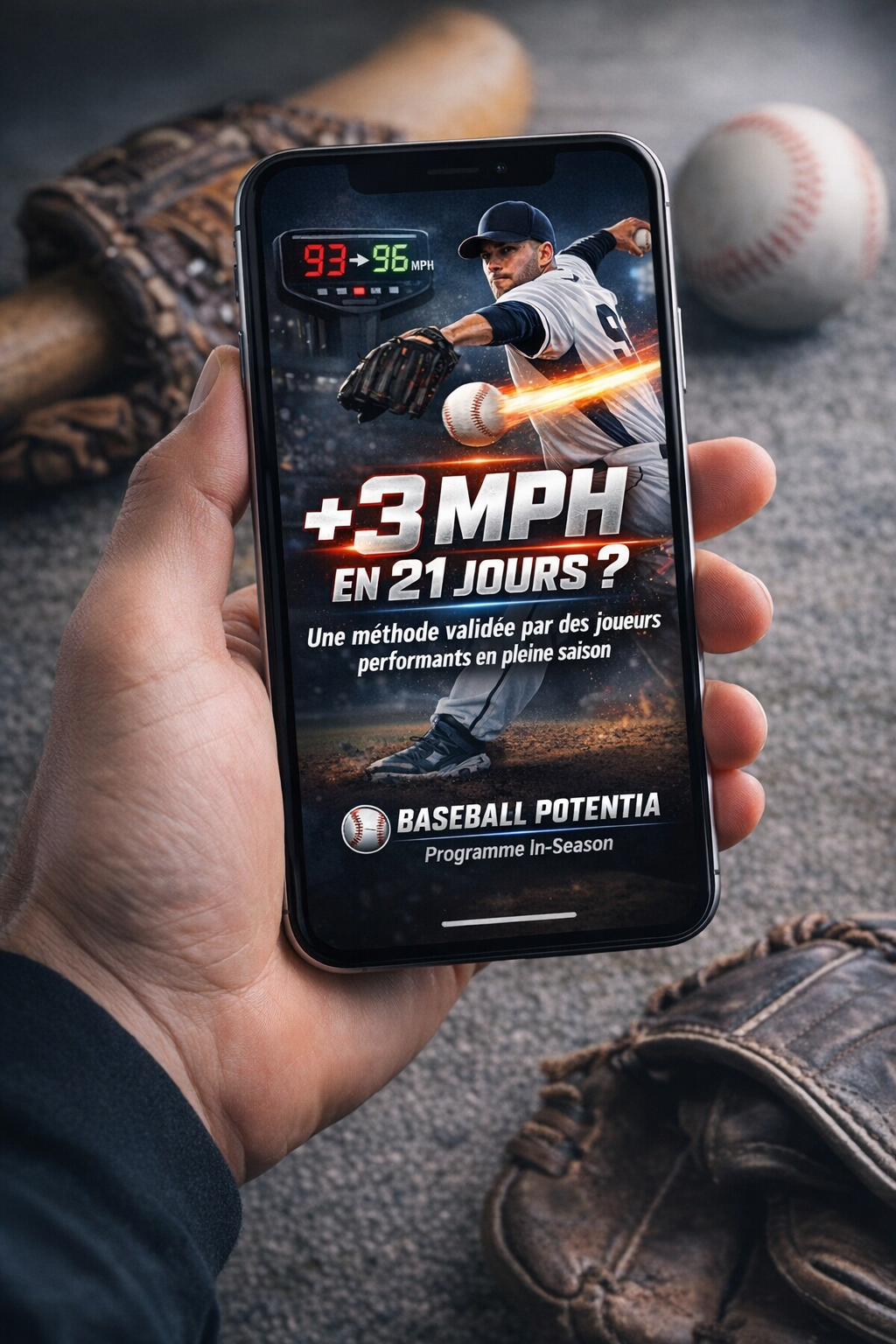 Préparation physique baseball. Baseball Potentia. Vulkain Performance.